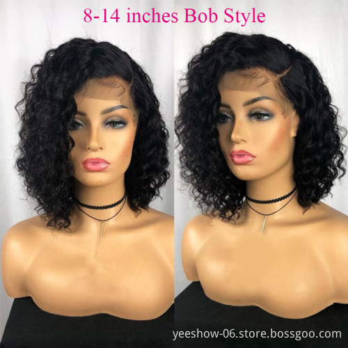 Ali Panda Wholesale Deep Wave HD Full Lace Wigs Human Hair Lace Front Peruvian Virgin Hair 360 Lace Front Wigs for Black Women